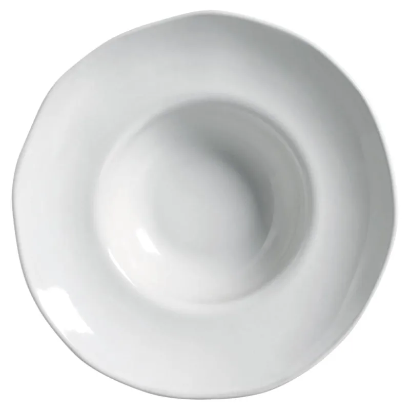 Conjunto com 4 Pratos de Massa Orgânico New White Ø28x6,5cm 450ml - Porto Brasil Cerâmica - Utilidades Domesticas