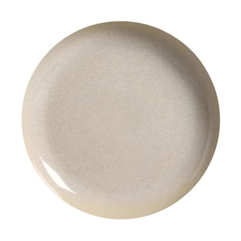 Travessa Redonda Grande Porto Brasil Orgânico Stoneware Latte 36cm - Off White - Porto Brasil - Utilidades Domesticas