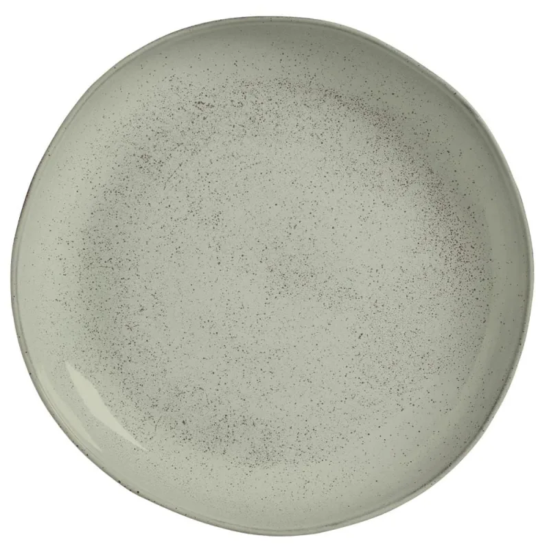 Travessas Redonda Grande Orgânico Stoneware Pistache Ø36cm - Porto Brasil Cerâmica - Utilidades Domesticas