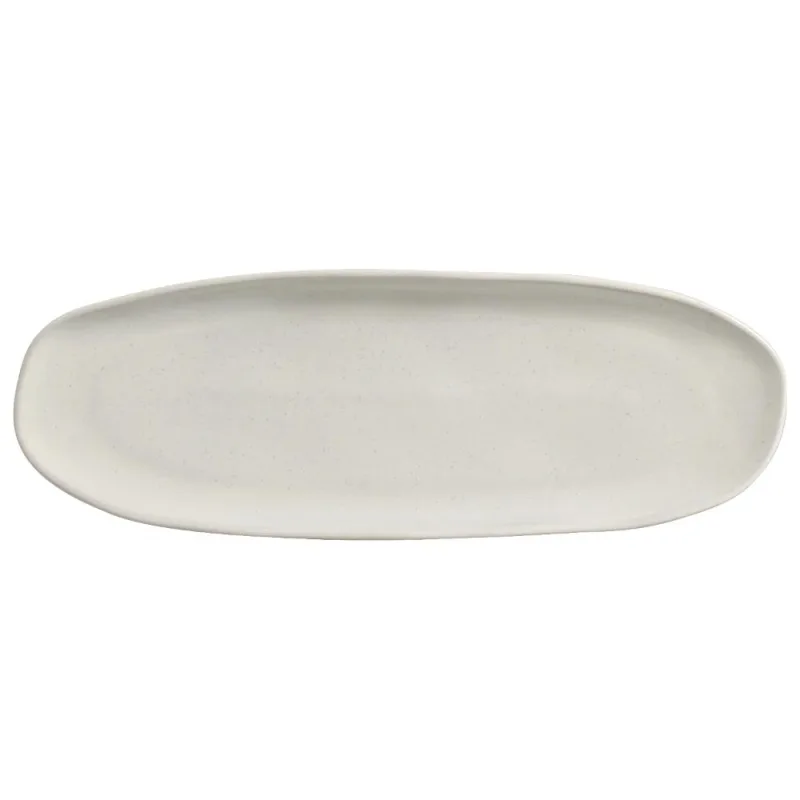 Conjunto com 4 Travessas Oval Rasa Grande Orgânico Glam 36x13cm - Porto Brasil Cerâmica