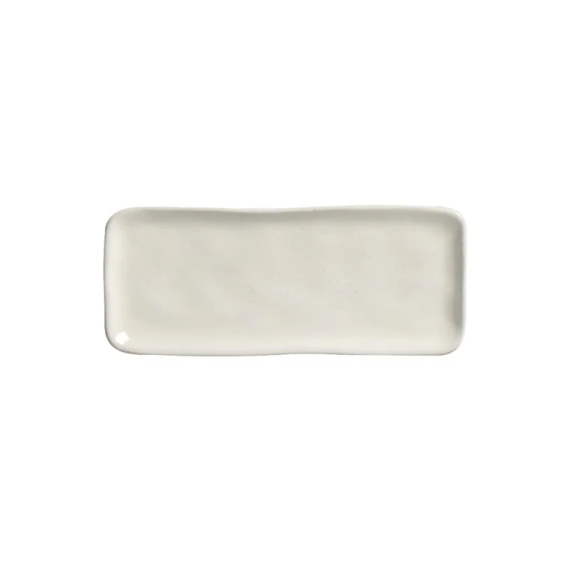 Conjunto com 4 Travessas Retangular Pequena Orgânico Glam 22x9,5cm - Porto Brasil Cerâmica - Utilidades Domesticas