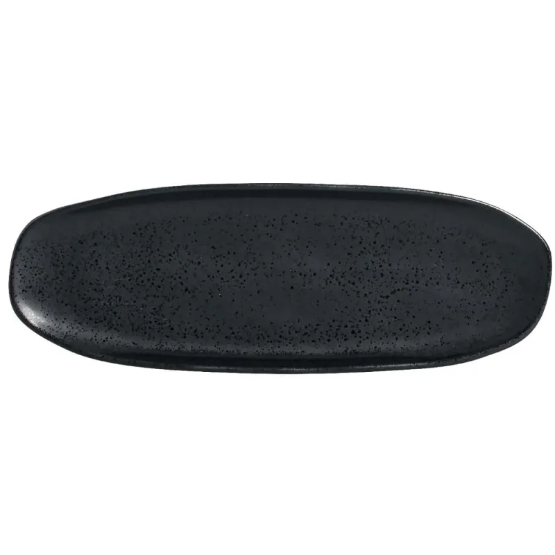 Conjunto com 4 Travessas Oval Rasa Grande Orgânico Eclipse 36x13cm - Porto Brasil Cerâmica