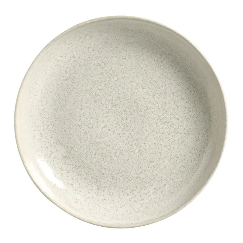Travessas Redonda Grande Orgânico Stoneware Vanilla Ø36cm - Porto Brasil Cerâmica