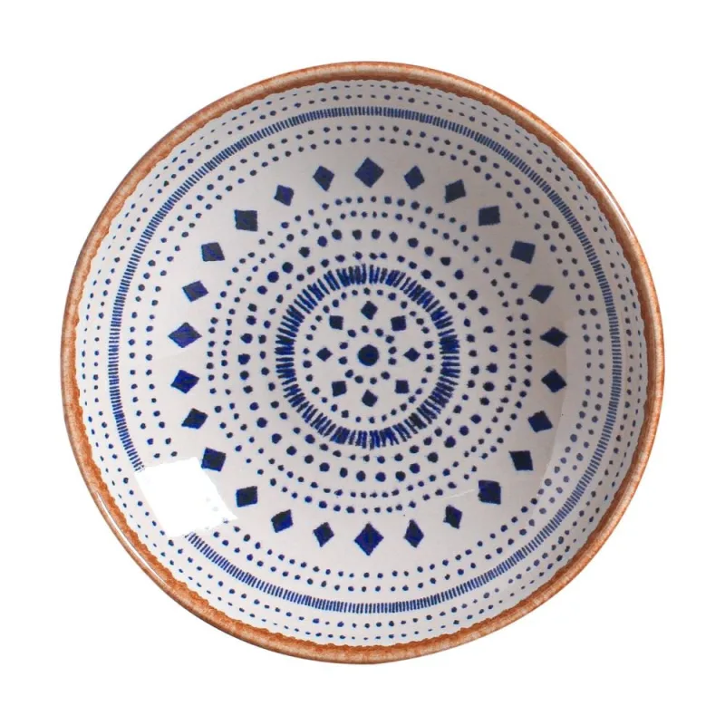 Conjunto com 6 Pratos Fundo Coup Stoneware New Asteca Ø20,3cm 600ml - Porto Brasil Cerâmica