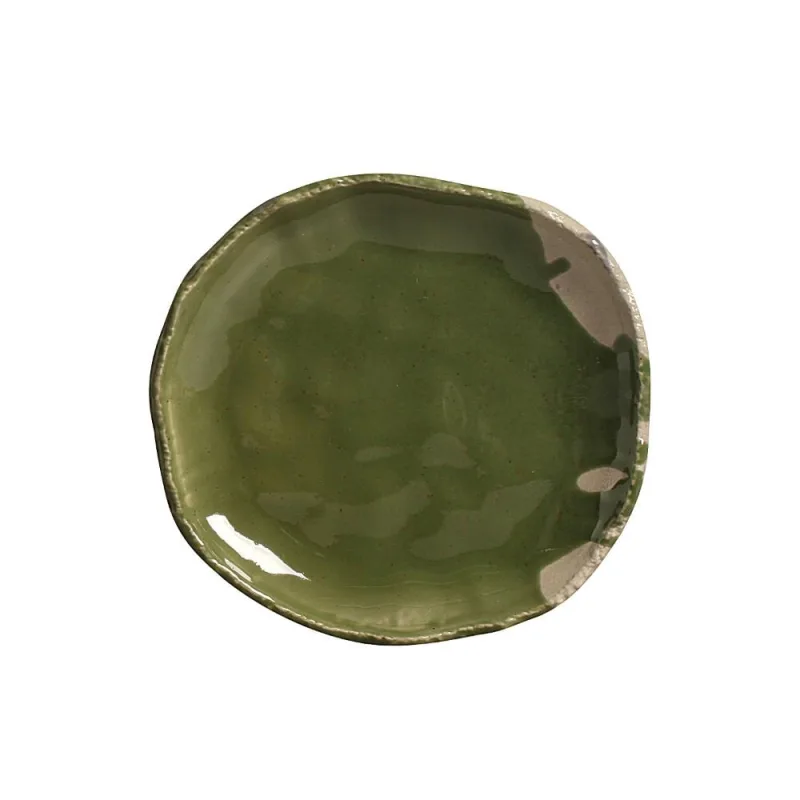 Conjunto com 4 Pratos de Sobremesa Orgânico Eco Amazônia Ø19cm - Porto Brasil Cerâmica