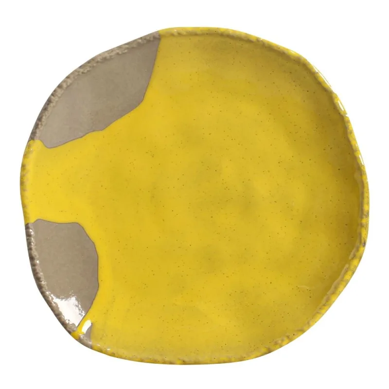 Conjunto com 4 Pratos Raso Orgânico Eco Cerrado Ø27,5cm - Porto Brasil Cerâmica