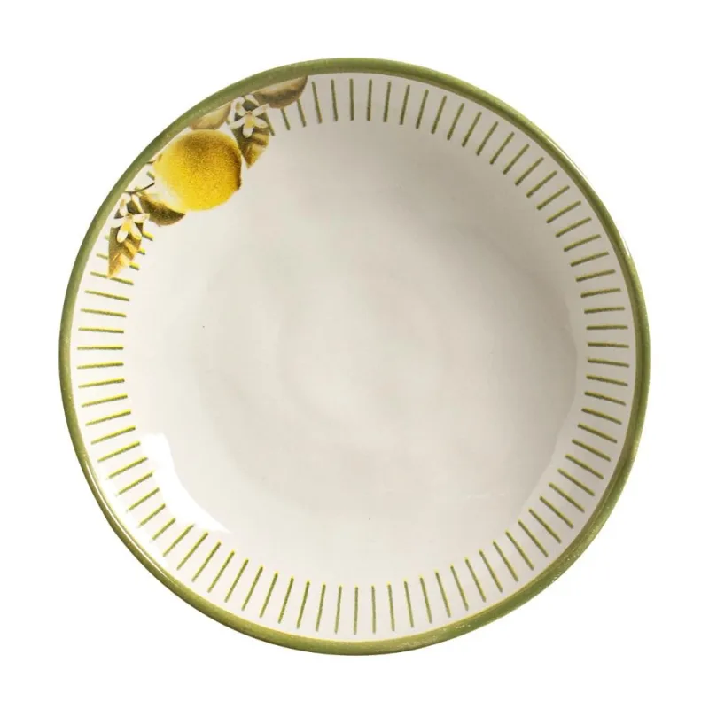 Conjunto com 6 Pratos Fundo Bio Lemon - Porto Brasil Cerâmica