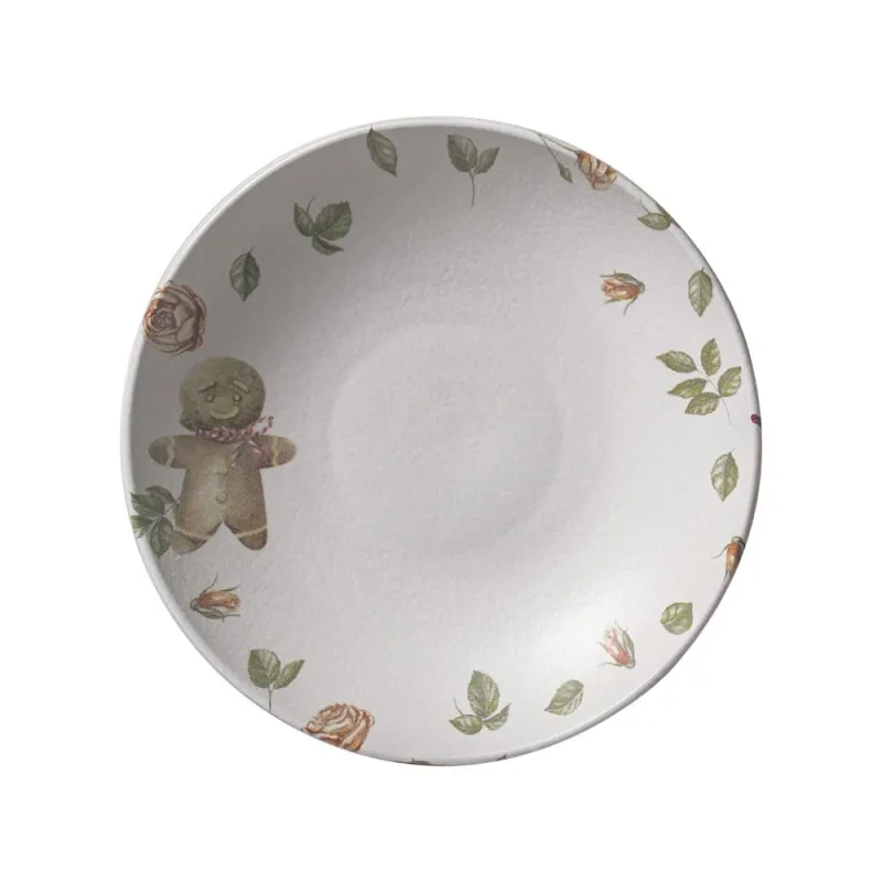 Conjunto com 6 Pratos Fundo Coup Stoneware Postais de Natal Ø20,3cm 600ml - Porto Brasil Cerâmica - Utilidades Domesticas