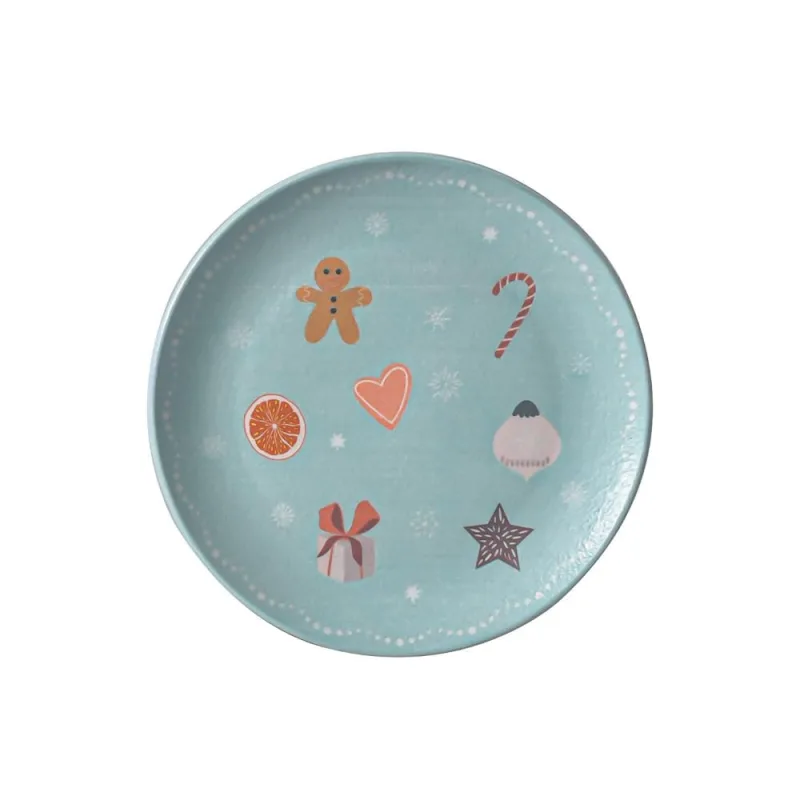 Conjunto com 6 Pratos de Sobremesa Coup Stoneware Doce Magia Ø19,4cm - Porto Brasil Cerâmica