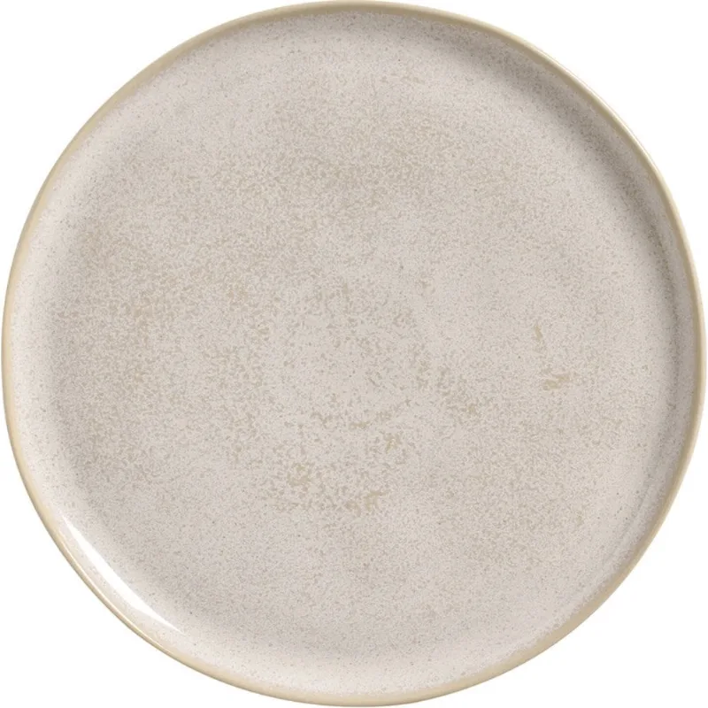 Jogo de Pratos Rasos Porto Brasil 4 Unidades Orgânico Stoneware Latte 26,5cm