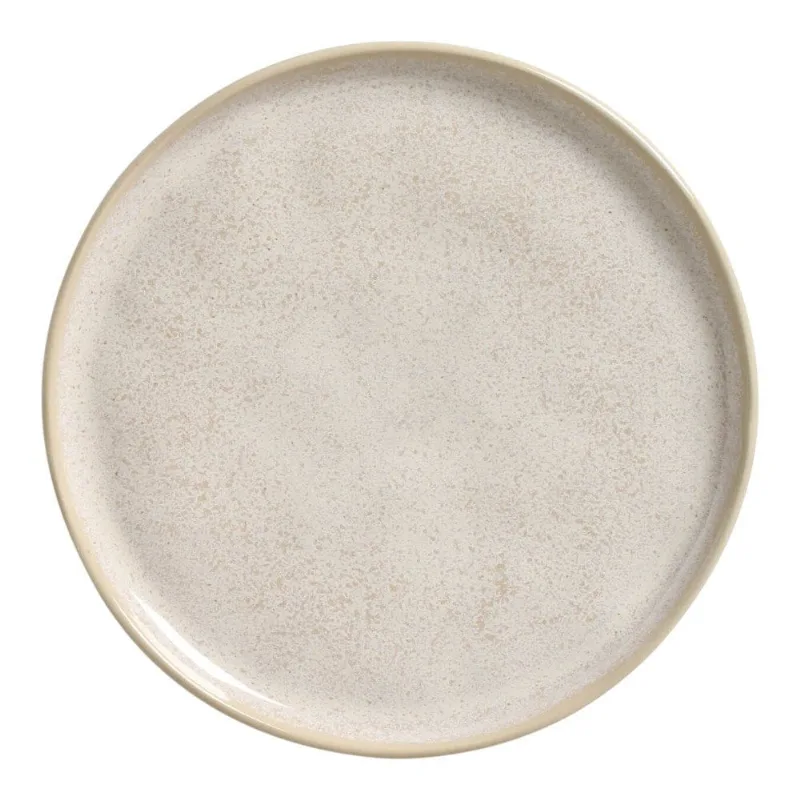 Pratos de Sobremesa Porto Brasil 4 Unidades Orgânico Stoneware Latte 19,5cm