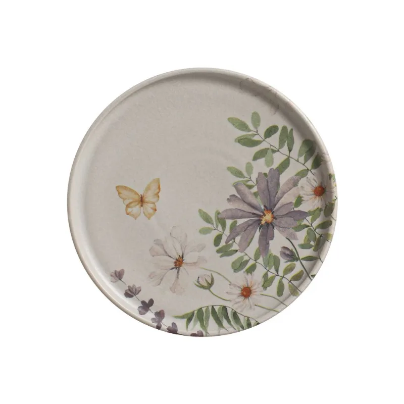 Conjunto com 12 Pratos de Sobremesa Basic Bloom Ø19,5cm