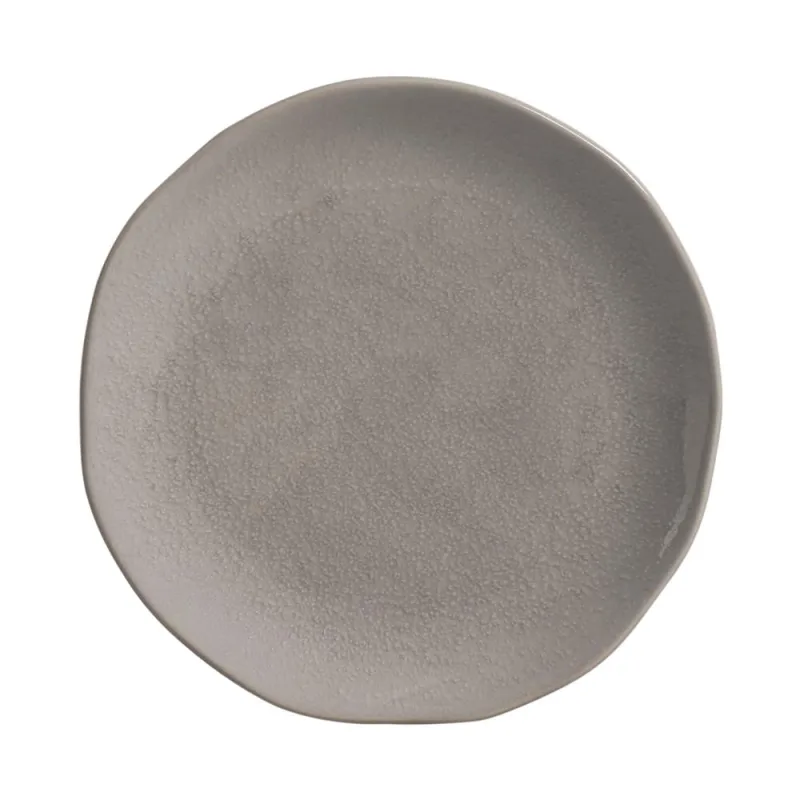 Conjunto com 6 Pratos de Sobremesa Orgânico Bruma Ø19,5cm - Porto Brasil Cerâmica - Utilidades Domesticas