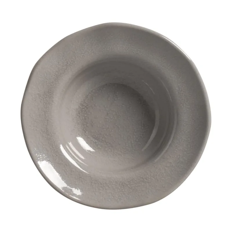 Conjunto com 4 Pratos de Entrada/Sobremesa Orgânico Bruma Ø19x5,5cm 250ml - Porto Brasil Cerâmica - Utilidades Domesticas