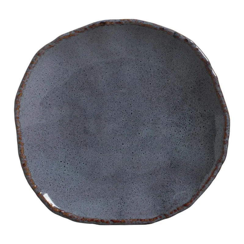 Conjunto com 4 Pratos Raso Orgânico Eco Basalto Ø27,5cm - Porto Brasil Cerâmica - Utilidades Domesticas