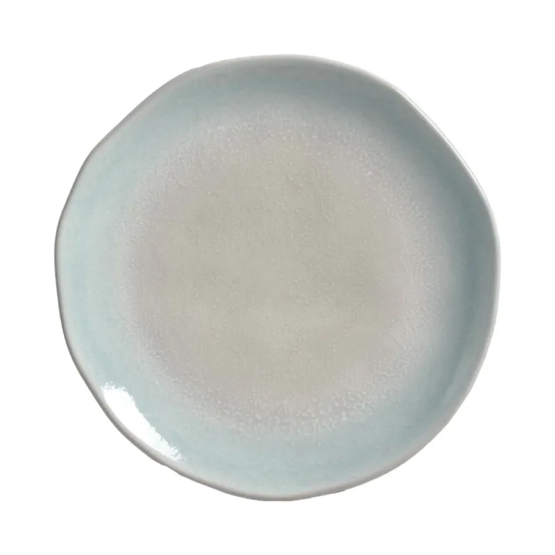 Conjunto com 6 Pratos de Sobremesa Orgânico Orla Ø19,5cm - Porto Brasil Cerâmica