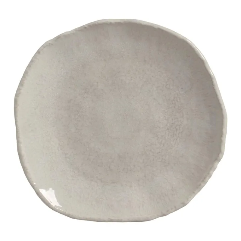 Conjunto com 4 Pratos Raso Orgânico Eco Calcita Ø27,5cm - Porto Brasil Cerâmica