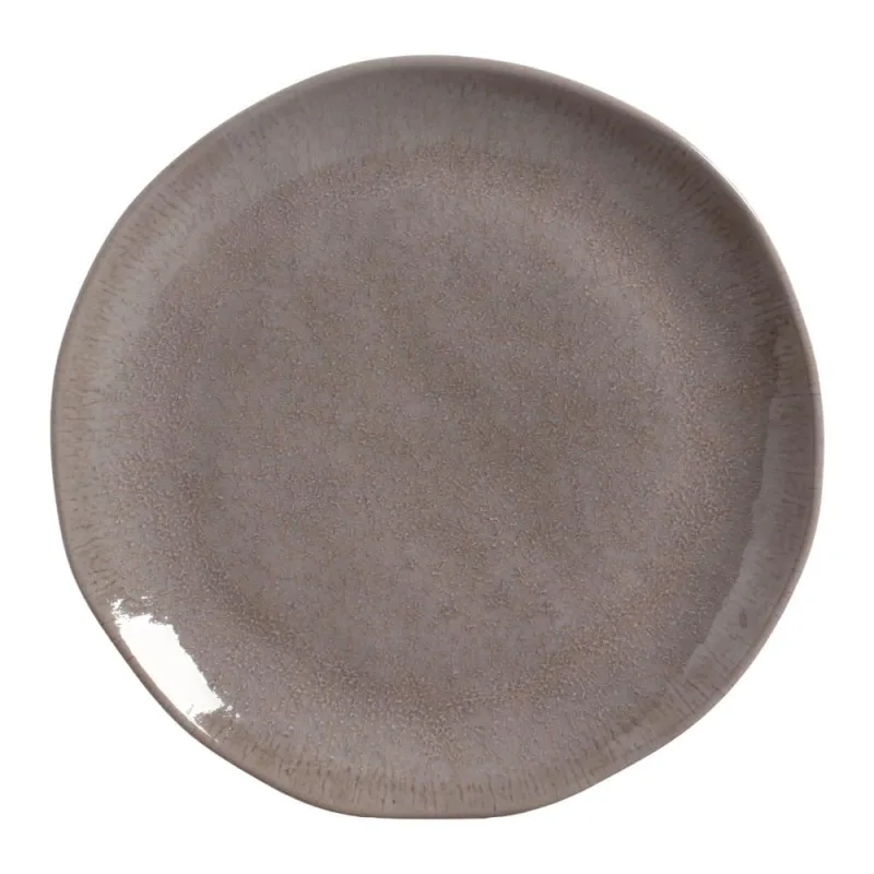 Conjunto com 6 Pratos Raso Orgânico Shimeji Ø26,5cm - Porto Brasil Cerâmica - Utilidades Domesticas