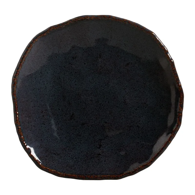 Conjunto com 4 Pratos Raso Orgânico Eco Safira Ø27,5cm