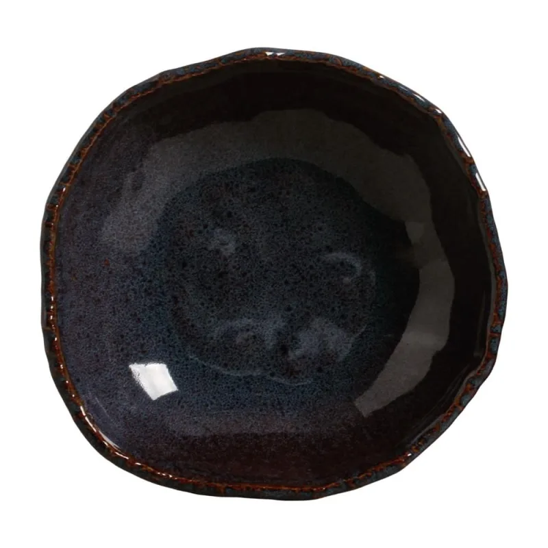 Conjunto com 4 Pratos Fundo Orgânico Eco Safira Ø21,5cm - Porto Brasil Cerâmica - Utilidades Domesticas