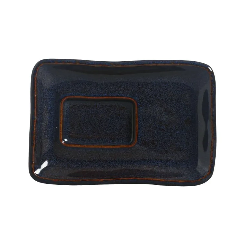 Conjunto com 6 Travessas Porta Shoyu Orgânico Eco Safira 19,6cm - Porto Brasil Cerâmica - Utilidades Domesticas