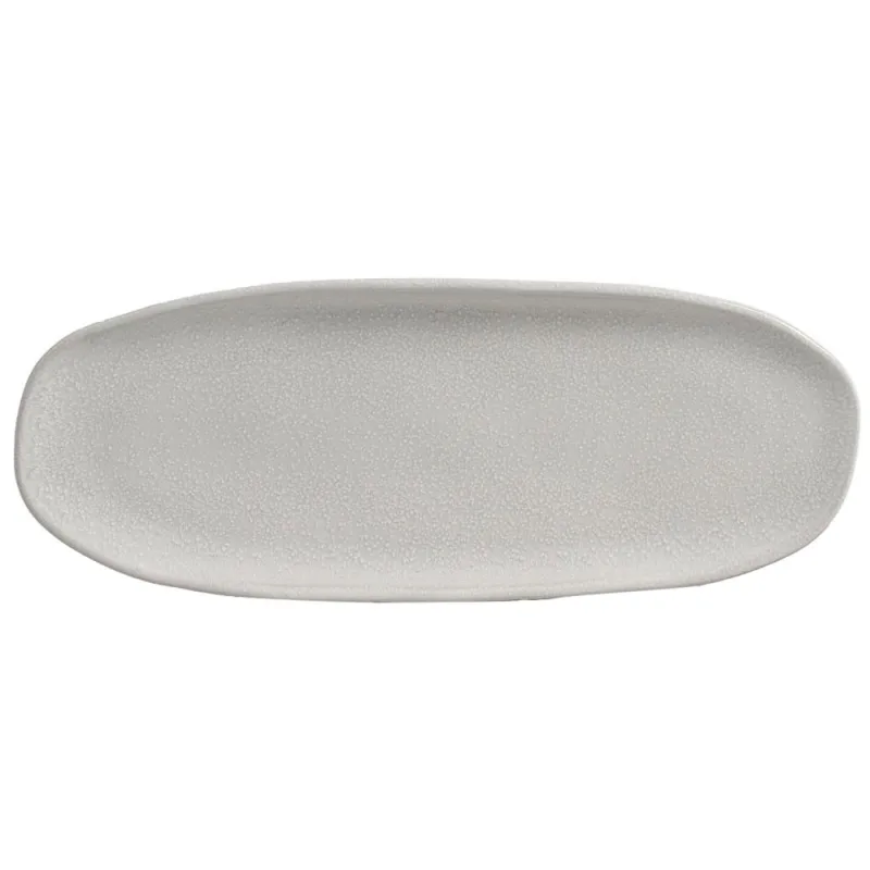 Conjunto com 4 Travessas Oval Rasa Grande Orgânico Luz 36x13cm - Porto Brasil Cerâmica