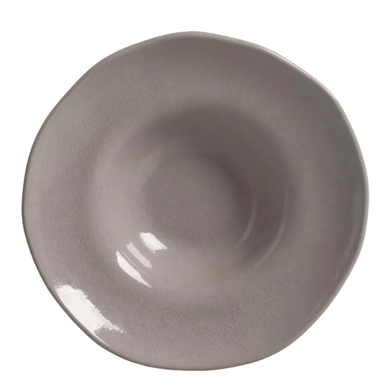 Conjunto com 4 Pratos de Massa Orgânico Bruma Ø25cm 266ml - Porto Brasil Cerâmica