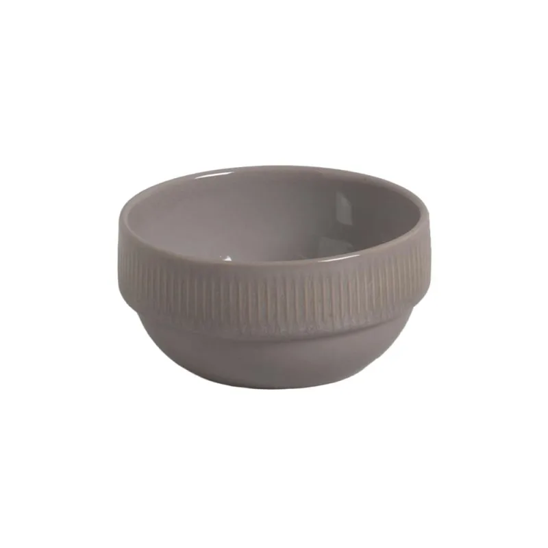 Conjunto com 6 Bowl Empilhável Linhas 330ml Bruma - Porto Brasil Cerâmica