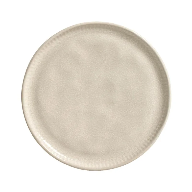 Conjunto com 6 Pratos de Sobremesa Linhas Sol Ø21,5cm - Porto Brasil Cerâmica