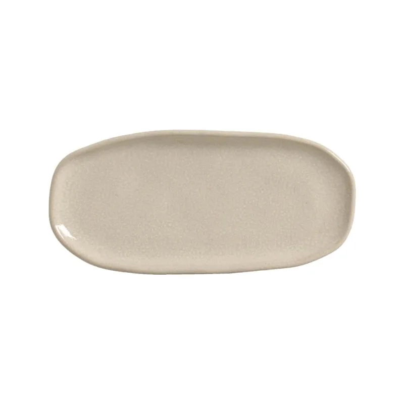 Conjunto com 4 Travessas Oval Rasa Pequena Orgânico Sol 23x11cm - Porto Brasil Cerâmica