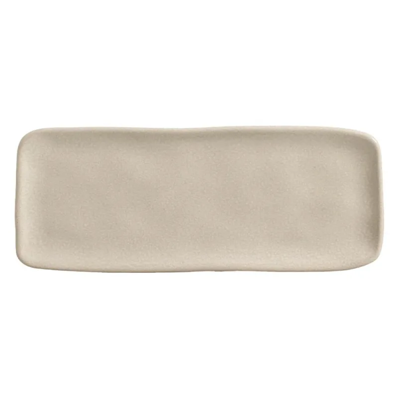 Conjunto com 4 Travessas Retangular Média Orgânico Sol 33x13cm - Porto Brasil Cerâmica - Utilidades Domesticas