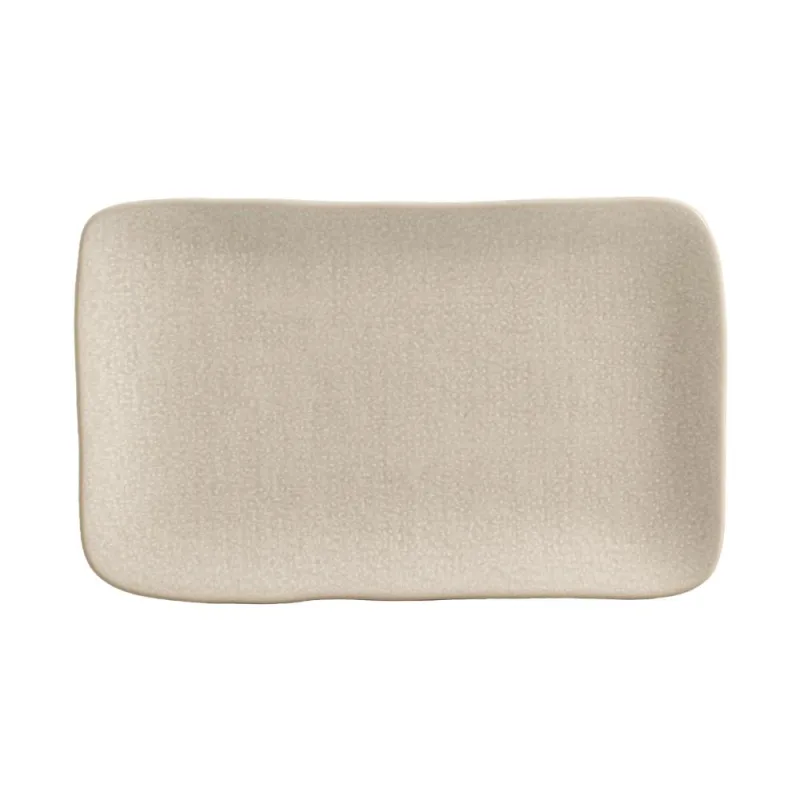 Conjunto com 4 Travessas Retangular Média Juta Sol 27x16cm - Porto Brasil Cerâmica