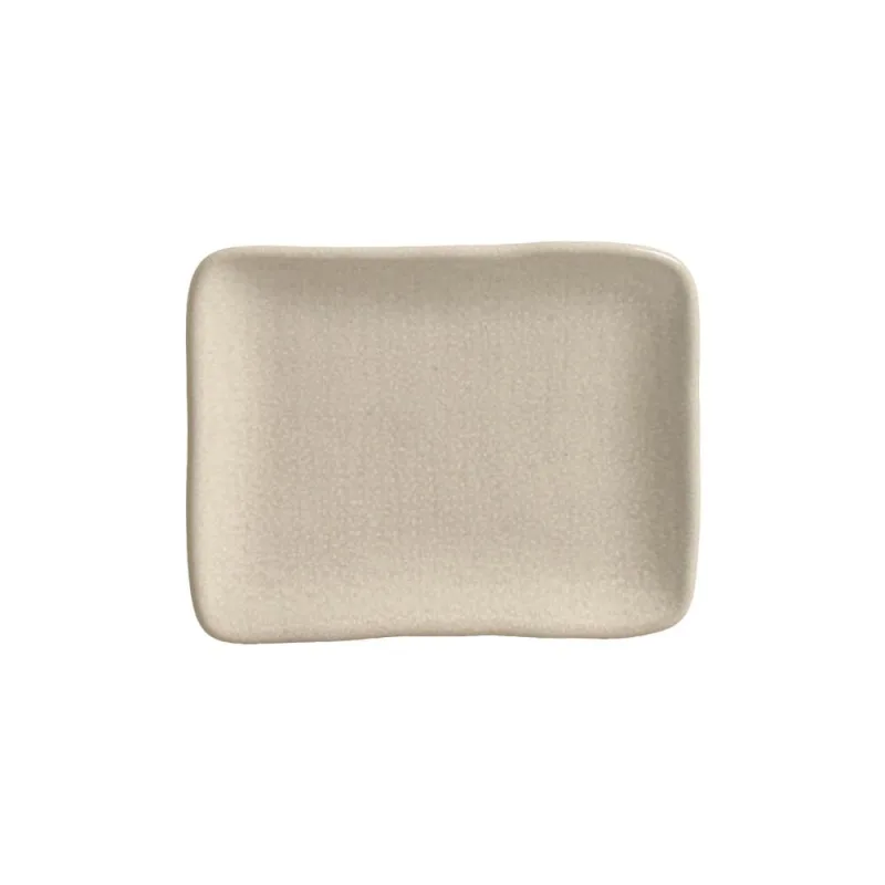 Conjunto com 4 Travessas Retangular Pequena Juta Sol 18x14cm - Porto Brasil Cerâmica