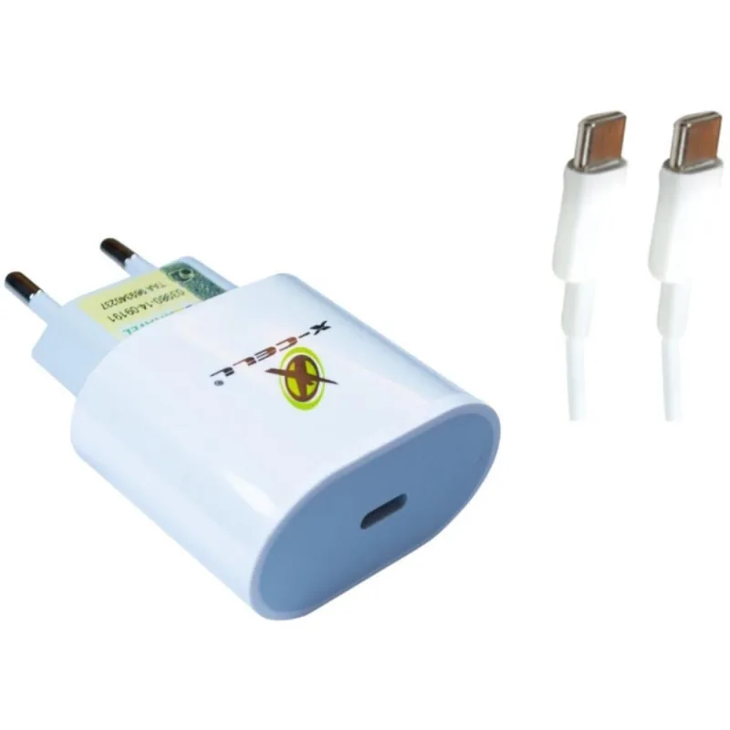 Carregador Celular de Parede Turbo PD USB-C+CABO USB-C 6.0A - Flex