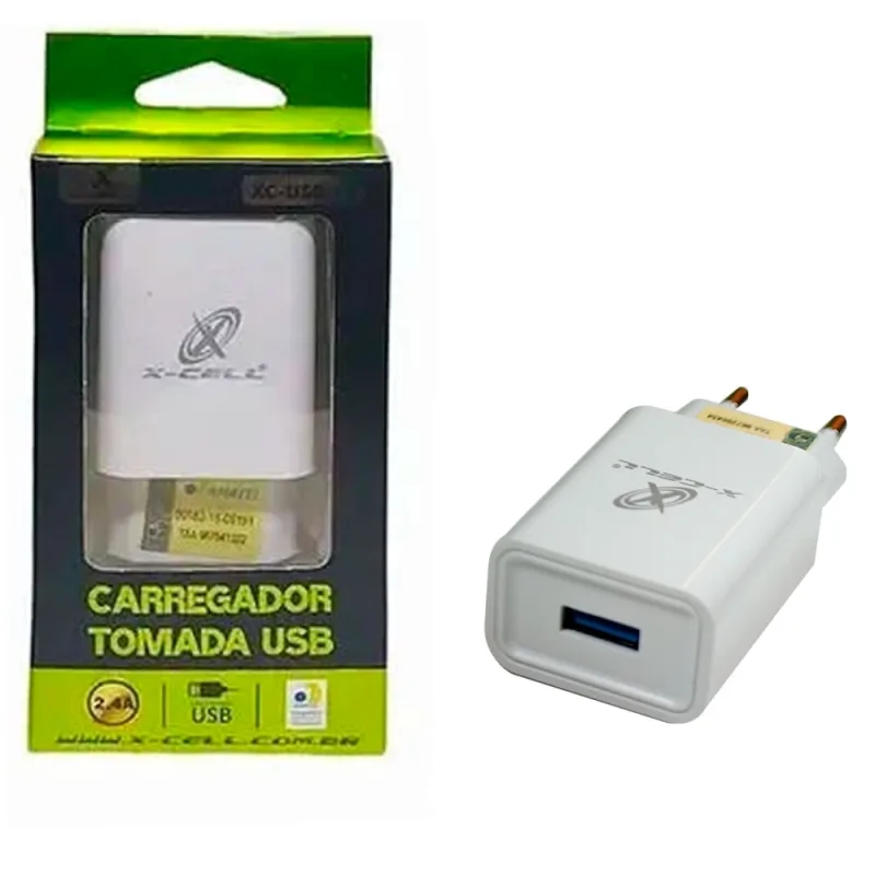 Fonte carregador 1 porta USB 2.4A XC-USB-10 X-Cell - X-CELL