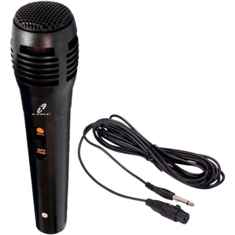 Microfone Preto C/FIO 3M - Flex
