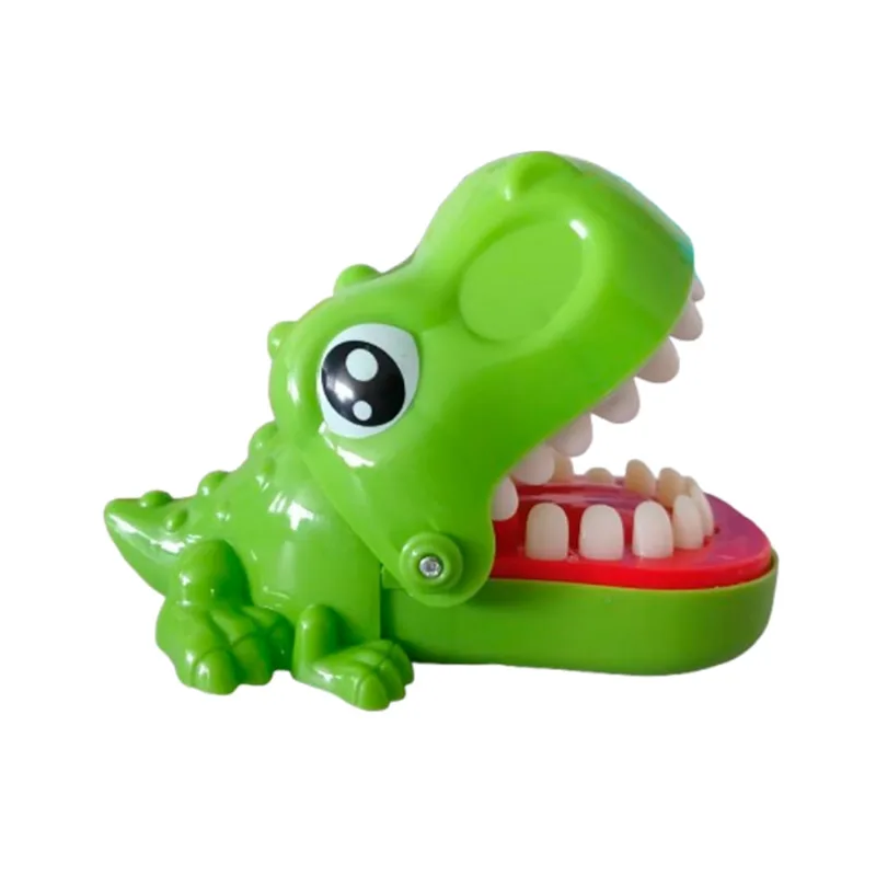 Brinquedo Dinossauro Morde Dedo Dentista Verde - BRQ-MD-25 - Oem