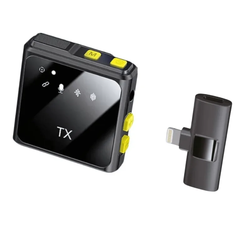 Microfone de Lapela Sem fio Compatível com Iphone Antirruído XC-ML-07 - Xcell