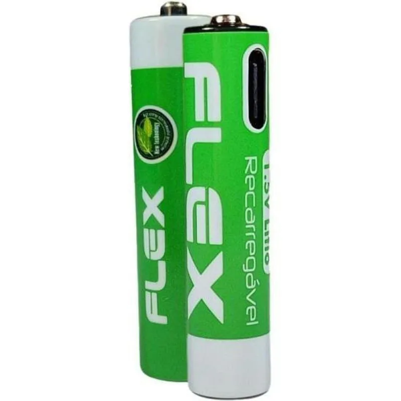 Pilha Recarregável Aaa 1.5v 1200mah C-4 Pilhas Flex - OUTRAS - Casa E Construção