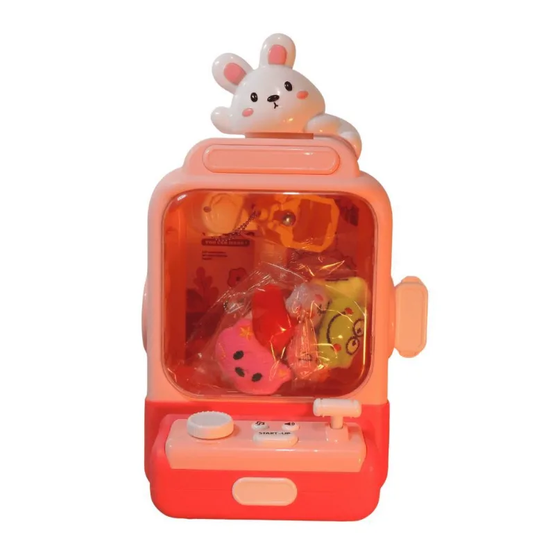 Mini Máquina Coelho Garra Pega Ursinhos Brinquedo Infantil
