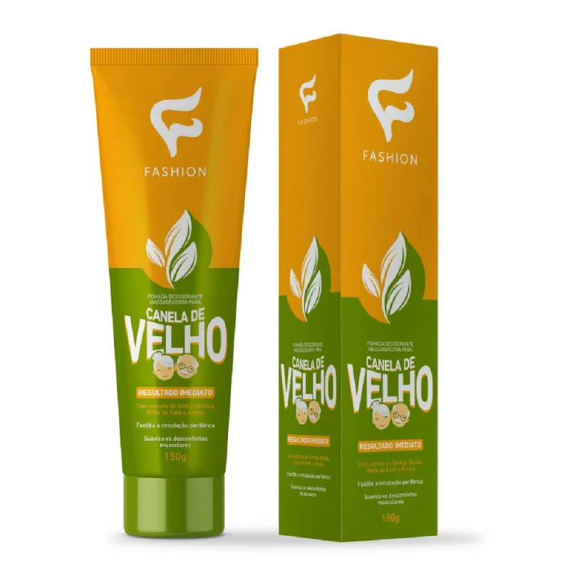Pomada Desodorante Massageadora Fashion Canela de Velho 150g