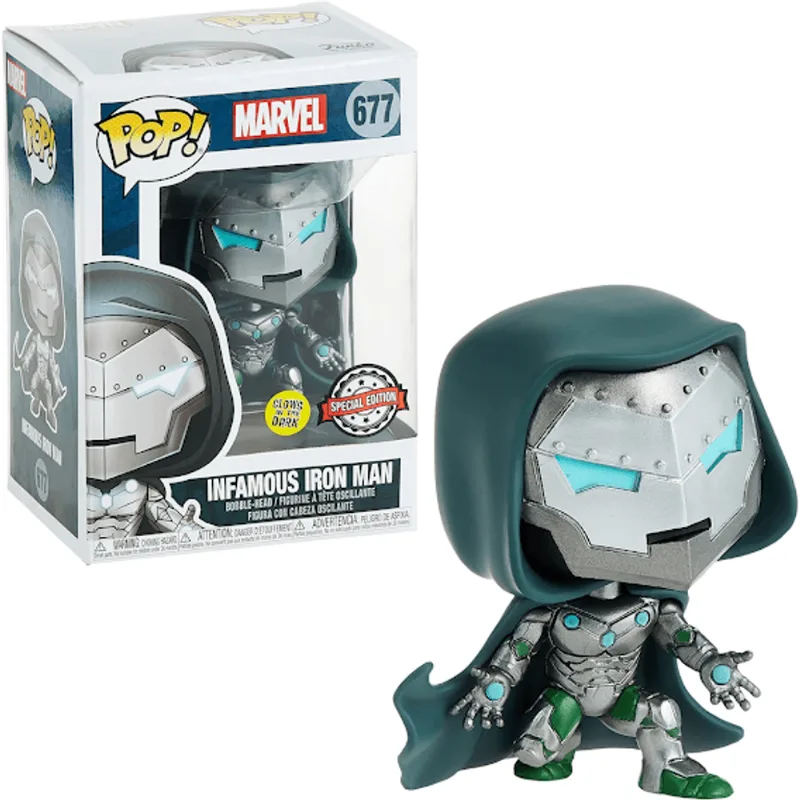 Funko Pop! Marvel Infamous Iron Man 677 Brilha No Escuro