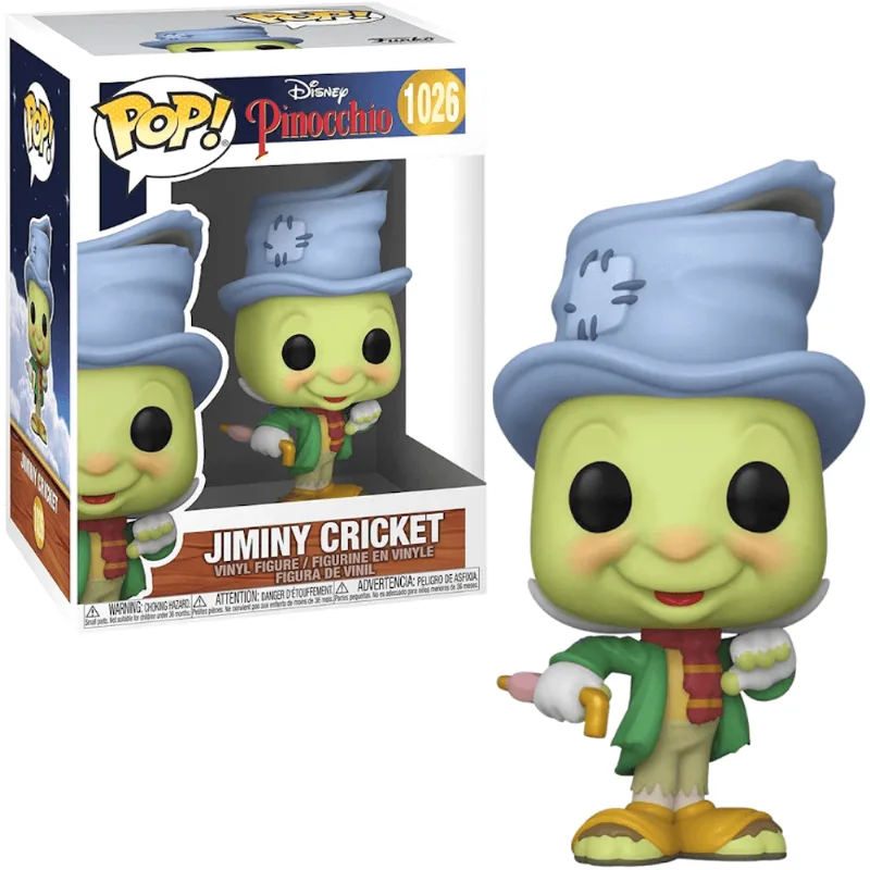 Boneco Funko Pop Disney Pinocchio Grilo Jiminy Cricket 1026