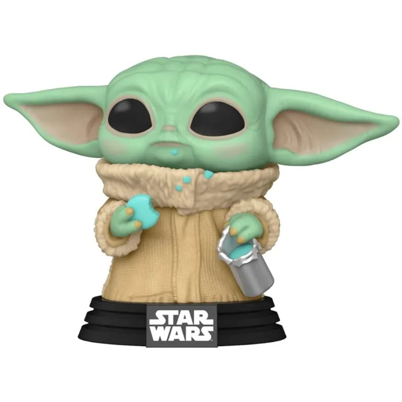 Funko Pop Baby Yoda The Child W/cookie The Mandalorian 465 Funko