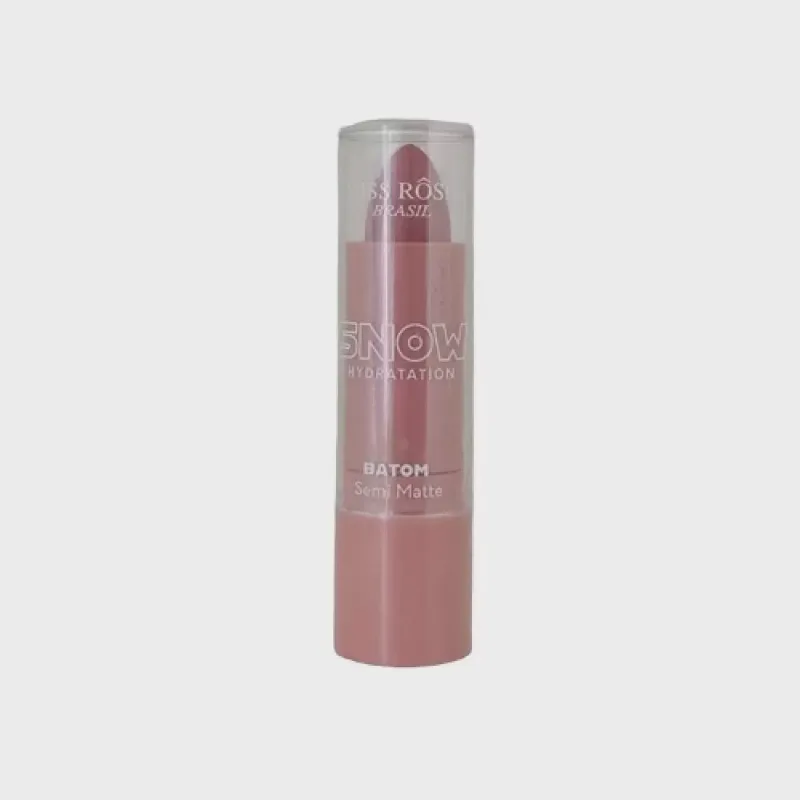 Batom Semi Matte Snow Hydratation Miss Rôse Cor 02