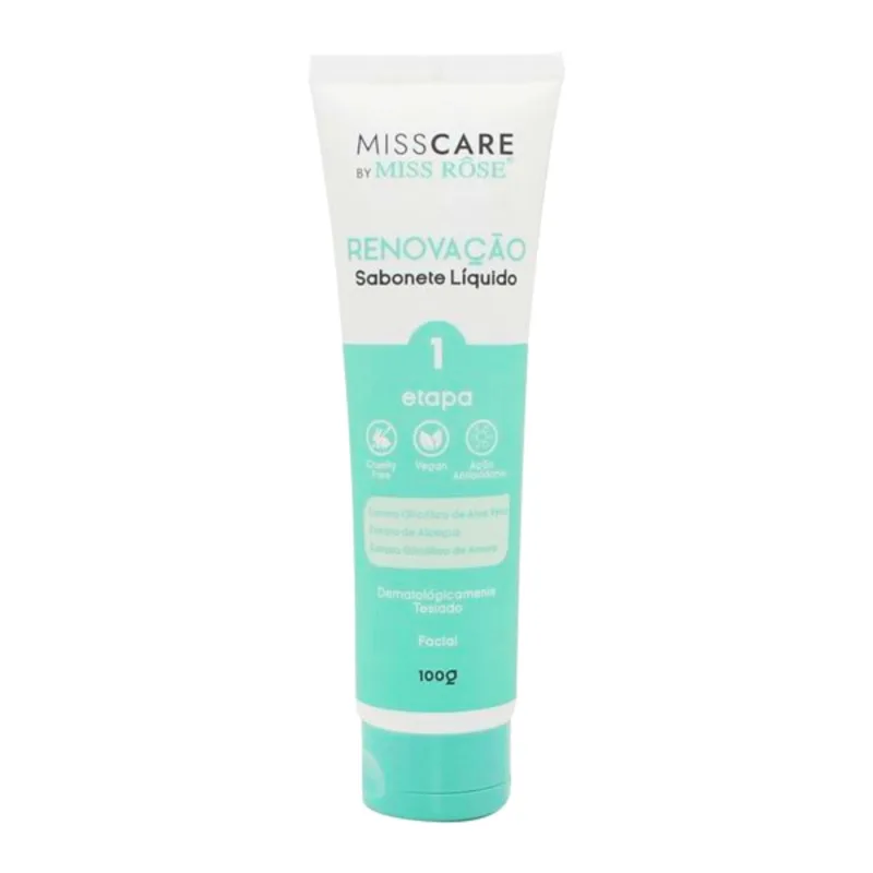 Sabonete Líquido Miss Rose Facial Renovação 100ml