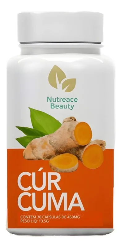 Curcuma Longa Pura Açafrão-da-terra 100% Puro Curcuma 30cp - Não Informado
