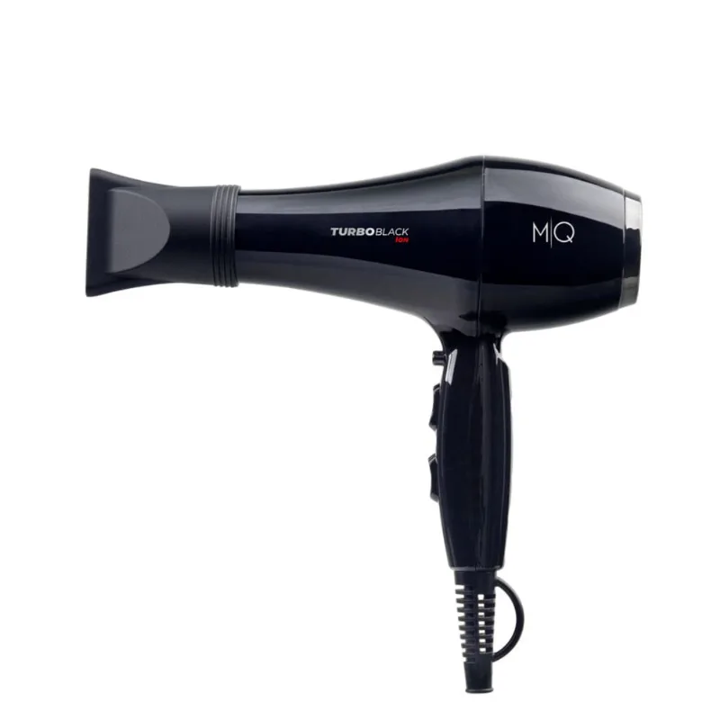 Secador de Cabelo MQ Profissional Turbo Black Ion 2400W com 2 Velocidades Preto 110V
