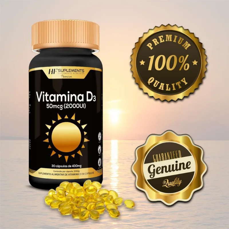 Vitamina D3 2000 Ui 30 Caps Premium Hf Suplements