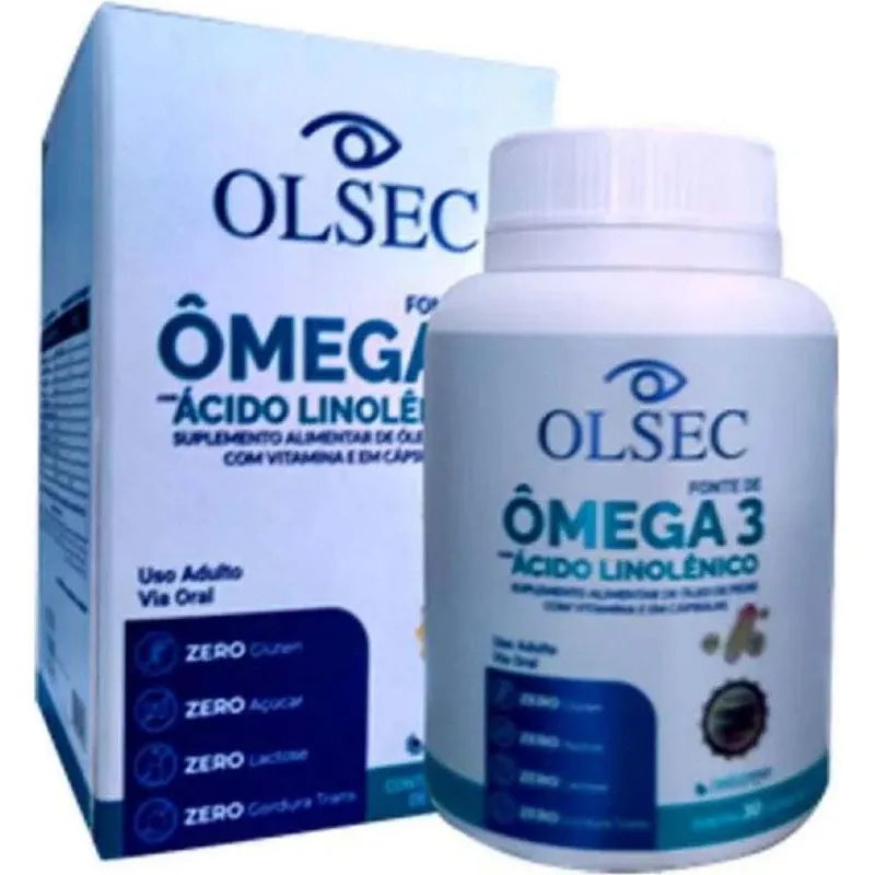 Olsec Omega 3 + Ácido Linolênico 30 Cápsulas